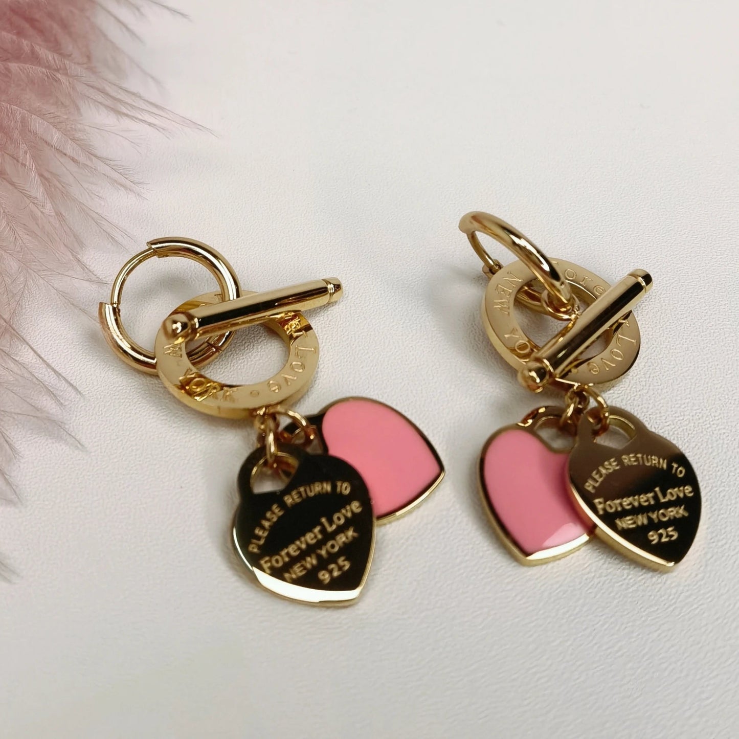 Fashion Stainless Steel Heart-Shaped Pendant Love Earrings Set for Women New Style Party Wedding Jewelry Wholesale ME-191