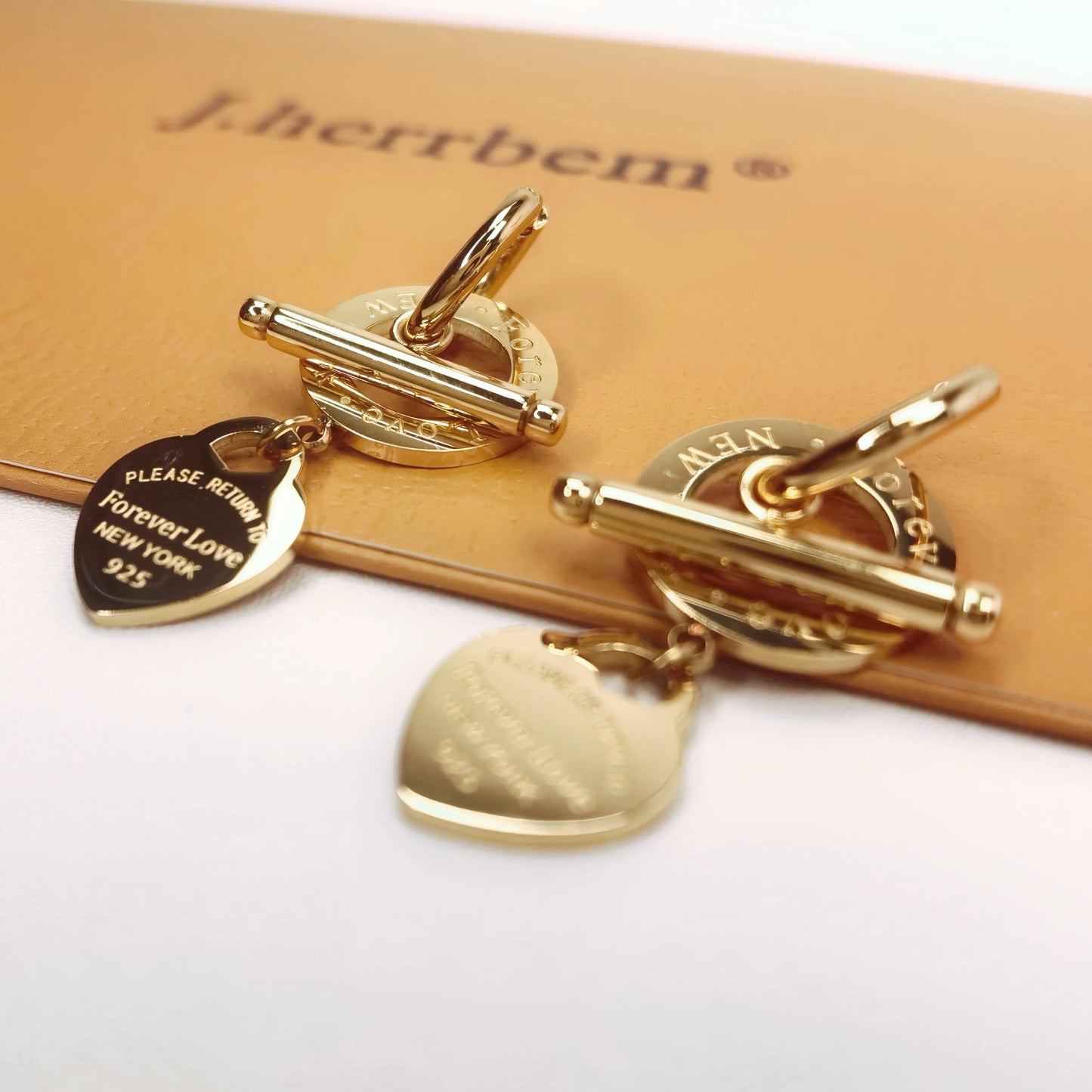 Fashion Stainless Steel Heart-Shaped Pendant Love Earrings Set for Women New Style Party Wedding Jewelry Wholesale ME-191
