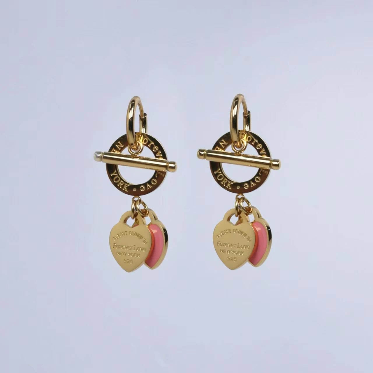 Fashion Stainless Steel Heart-Shaped Pendant Love Earrings Set for Women New Style Party Wedding Jewelry Wholesale ME-191