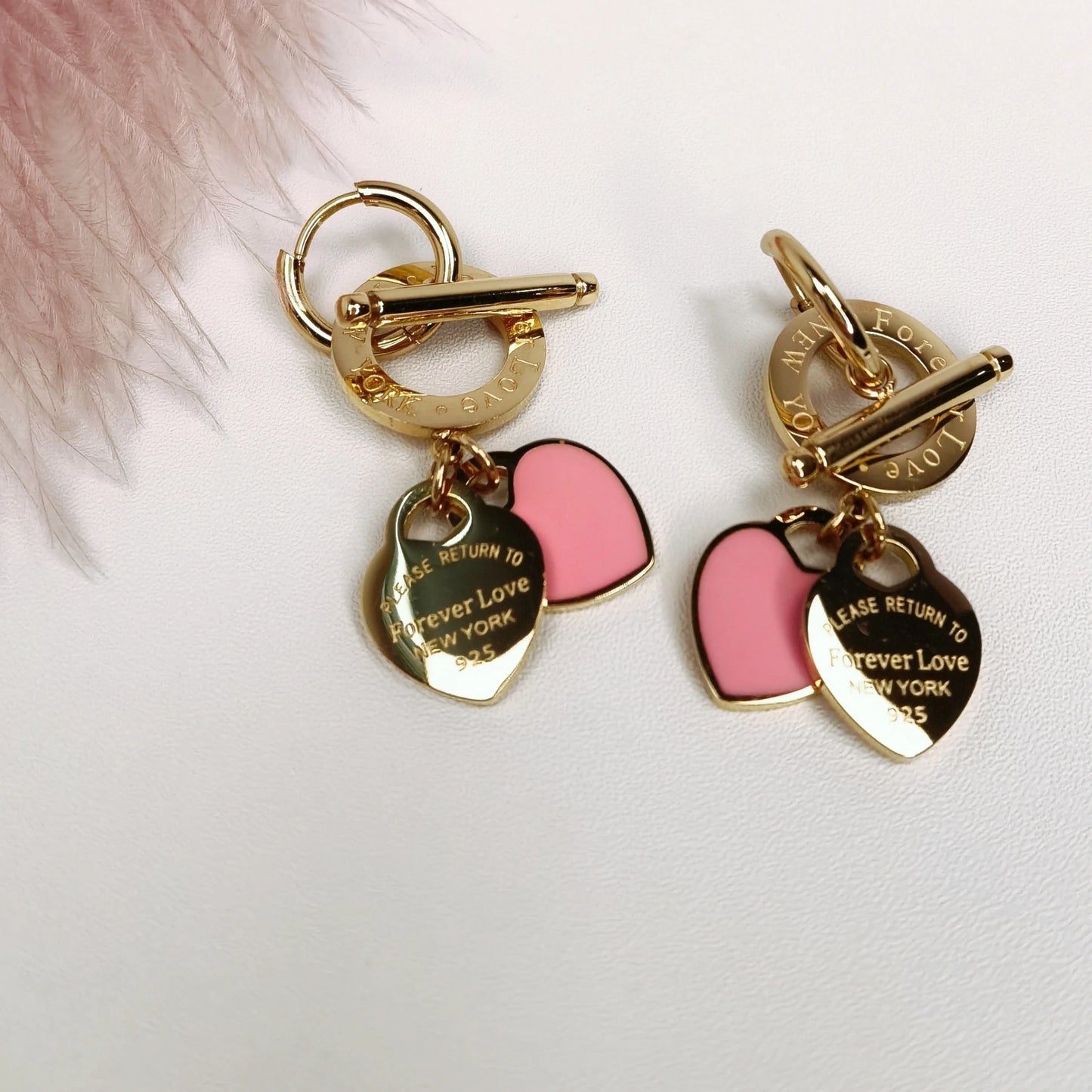 Fashion Stainless Steel Heart-Shaped Pendant Love Earrings Set for Women New Style Party Wedding Jewelry Wholesale ME-191